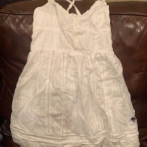 Girls white lace dress